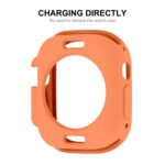 For Apple Watch Ultra 49mm ENKAY Solid Color Protective Soft TPU Frame Case(Orange)