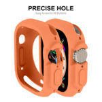 For Apple Watch Ultra 49mm ENKAY Solid Color Protective Soft TPU Frame Case(Orange)