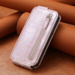 For Samsung Galaxy S23 Ultra 5G Zipper Wallet Vertical Flip Leather Phone Case(Rose Gold)