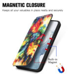 For Samsung Galaxy S23+ 5G CaseNeo Colorful Magnetic Leather Phone Case(Colorful Cloud)