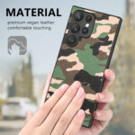 For Samsung Galaxy S23 Ultra 5G Camouflage Leather Back Cover Phone Case(Yellow)