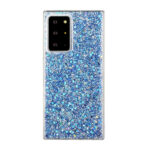 For Samsung Galaxy S22 Ultra 5G Glitter Sequins Epoxy TPU Phone Case(Blue)