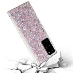 For Samsung Galaxy S22 Ultra 5G Glitter Sequins Epoxy TPU Phone Case(Blue)