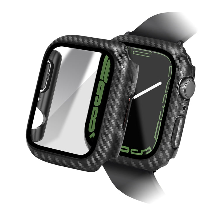 For Apple Watch Series 7＆8 41mm ENKAY Hat-Prince Waterproof Full Coverage PC Frame + 9H Tempered Glass Case