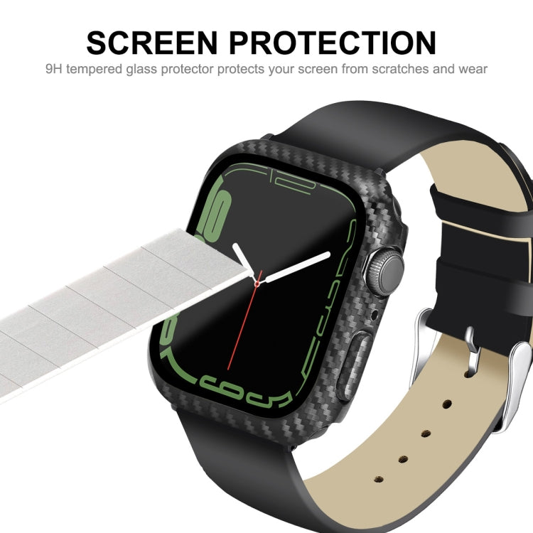 For Apple Watch Series 7＆8 41mm ENKAY Hat-Prince Waterproof Full Coverage PC Frame + 9H Tempered Glass Case