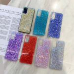 For Samsung Galaxy S23 5G Glitter Glitter Drop Glue TPU Phone Case(Green)