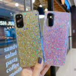 For Samsung Galaxy S23 5G Glitter Glitter Drop Glue TPU Phone Case(Green)