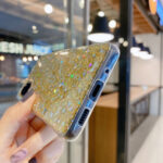 For Samsung Galaxy S23+ 5G Glitter Glitter Drop Glue TPU Phone Case(Green)