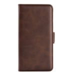 For Samsung Galaxy S23 Ultra 5G Dual-side Magnetic Buckle Leather Phone Case(Brown)