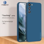 For Samsung Galaxy S23 5G PINWUYO Sense Series Liquid Silicone TPU Phone Case(Blue)