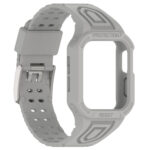 Silicone Integrated Watch Band For Apple Watch Series 8&7 41mm / SE 2&6&SE&5&4 40mm / 3&2&1 38mm(Grey)