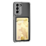 For Samsung Galaxy S23 5G Card Bag Shockproof Transparent Phone Case(Transparent)