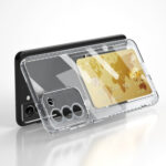 For Samsung Galaxy S23 5G Card Bag Shockproof Transparent Phone Case(Transparent)