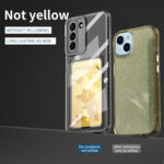 For Samsung Galaxy S23 5G Card Bag Shockproof Transparent Phone Case(Transparent)