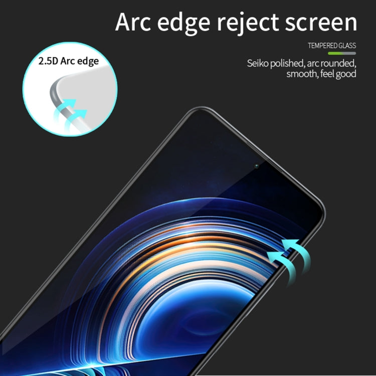 For Xiaomi Redmi K60/K60Pro PINWUYO 9H 2.5D Full Screen Tempered Glass Film(Black)