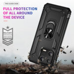 For Xiaomi 13 Shockproof TPU + PC Phone Case with Holder(Black)