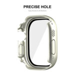 For Apple Watch Ultra 49mm ENKAY Hat-Prince Waterproof Full Coverage PC Frame + 9H Tempered Glass Case(Black)