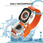 For Apple Watch Ultra 49mm ENKAY Hat-Prince Waterproof Full Coverage PC Frame + 9H Tempered Glass Case(Transparent)