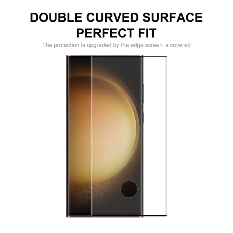 2pcs For Samsung Galaxy S23 Ultra 5G ENKAY 3D Hot Bending Explosion-proof Full Tempered Glass Film