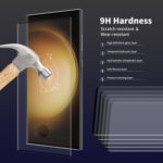 2pcs For Samsung Galaxy S23 Ultra 5G ENKAY 3D Hot Bending Explosion-proof Full Tempered Glass Film