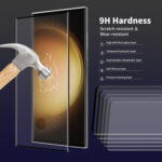 For Samsung Galaxy S23 Ultra 5G 2pcs NKAY 3D Full Glue Hot Bending Explosion-proof Full Tempered Glass Film