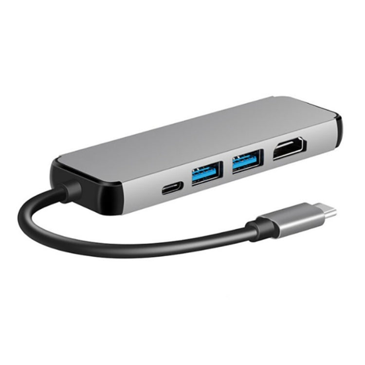 USB3.1 Hub Type-C To HDMI + Gigabit Ethernet Port + 2 Port USB3.0 + PD Adapter Cable for Macbook Pro