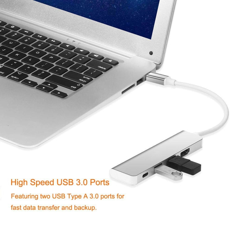 4 in 1 Type C Hub with HDMI  USB 3.0 Adapter for MacBook Hub USB Computer Peripherals USB Type C HDMI for MacBook Pro Air