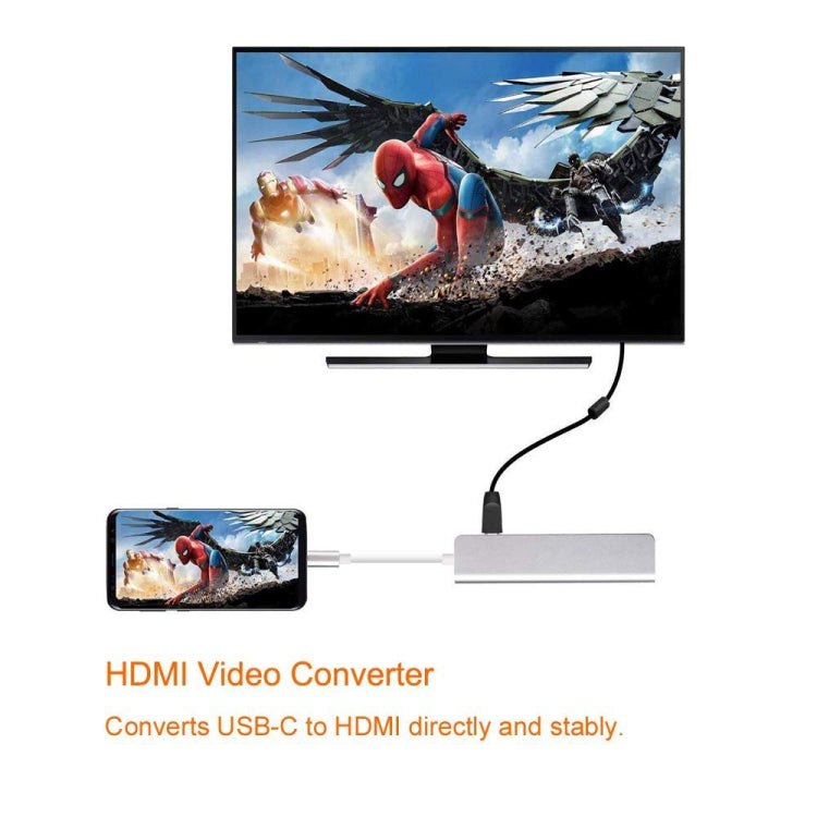 4 in 1 Type C Hub with HDMI  USB 3.0 Adapter for MacBook Hub USB Computer Peripherals USB Type C HDMI for MacBook Pro Air