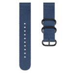 For Samsung Galaxy Watch Active 2 22mm / Gear S3 Nylon Three-ring Watch Band(Mazarine)