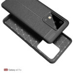 For Galaxy S20 Ultra  Litchi Texture TPU Shockproof Case(Black)