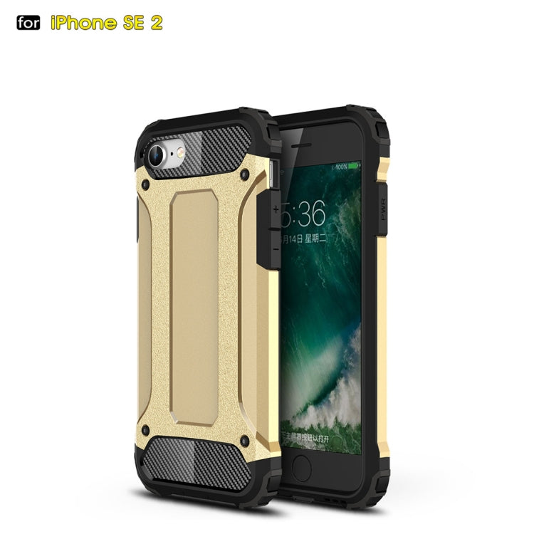 For iPhone SE 2022 / SE 2020  Magic Armor TPU + PC Combination Case(Gold)