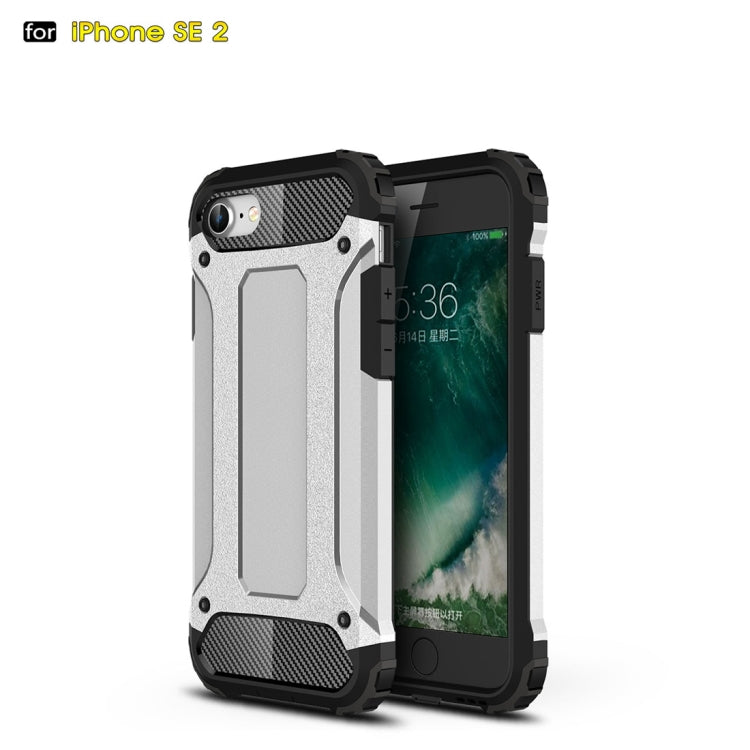 For iPhone SE 2022 / SE 2020  Magic Armor TPU + PC Combination Case(Silver)