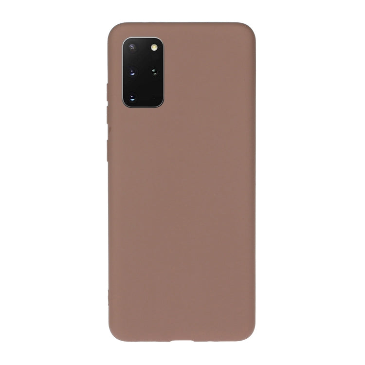 For Galaxy S20 Plus Solid Color Frosted TPU  Phone Case(Khaki)
