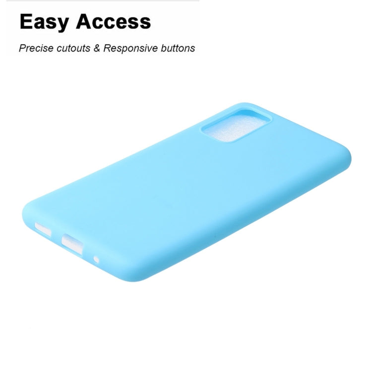 For Galaxy S20 Plus Solid Color Frosted TPU  Phone Case(Sky Blue)