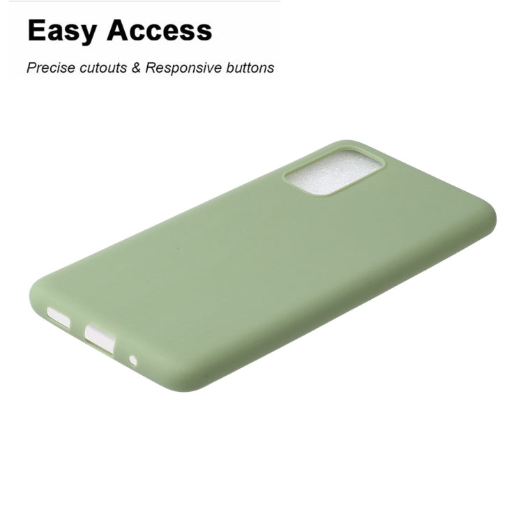 For Galaxy S20 Plus Solid Color Frosted TPU  Phone Case(Green)