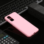 For Galaxy S20 Plus Solid Color Frosted TPU  Phone Case(Magenta)