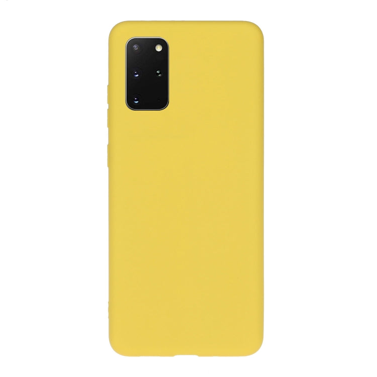 For Galaxy S20 Plus Solid Color Frosted TPU  Phone Case(Yellow)