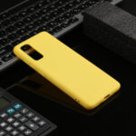 For Galaxy S20 Plus Solid Color Frosted TPU  Phone Case(Yellow)