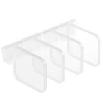 10 Sets Refrigerator Internal Drawer Shelf Classification Partition Plastic Transparent Baffle(Transparent)