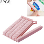 2 PCS Plastic Bag Snack Bag Sealing Love Clip Kitchen Accessories Pink