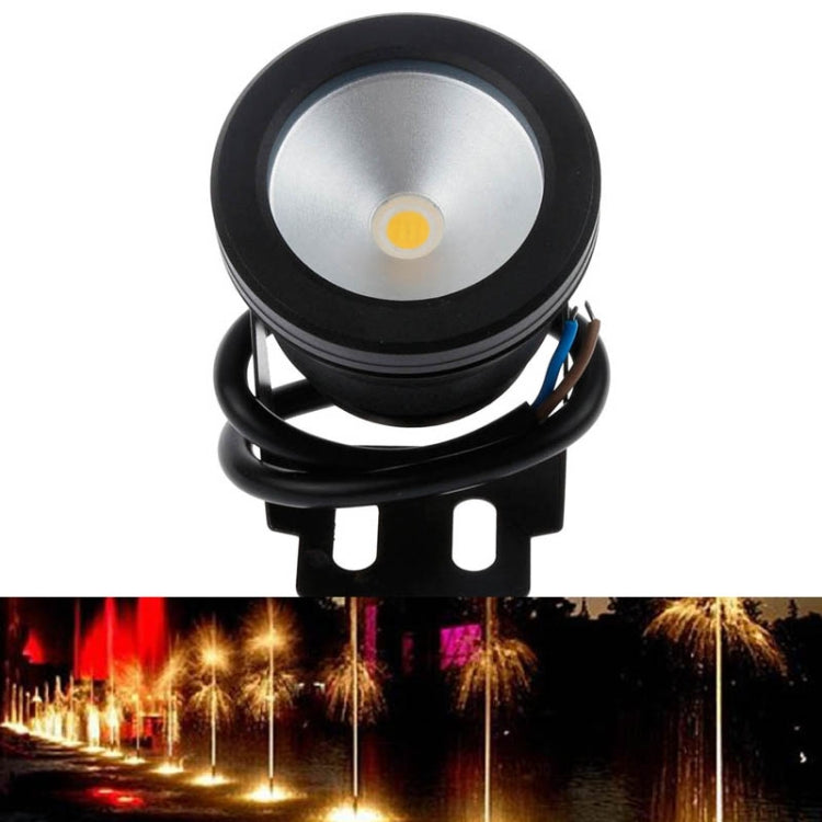 10W Swimming Pool Underwater Fountain Spotlight Timed Fish Tank Underwater Spotlight DC 12V(Warm White Light)