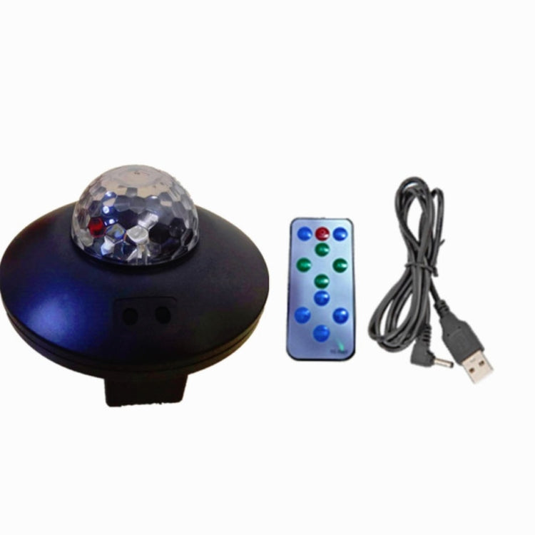 LED Water Wave Laser Starry Sky Projector Light USB Remote Control Bluetooth Voice Control Laser Light Rotating Magic Ball Light(Bluetooth Star Magic Ball Light)