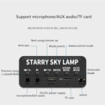 10W Micro USB Bluetooth Music Starry Sky + Ocean LED Projector Light Sound Control Laser Light Stage Light, Support TF Card