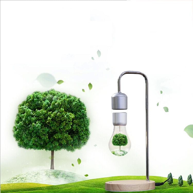 16W Magnetic Levitation Decoration Technology Toy Bend LED Floating Bulb Home Table Lamp