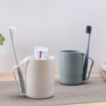 2 PCS Creative Anti-Scaling Mugs Washing Cups Brushing Cups(White)