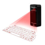 JHP-Best Portable Virtual Lasers Keyboard Mouse Wireless Bluetooth Lasers Projection Speaker(Black)