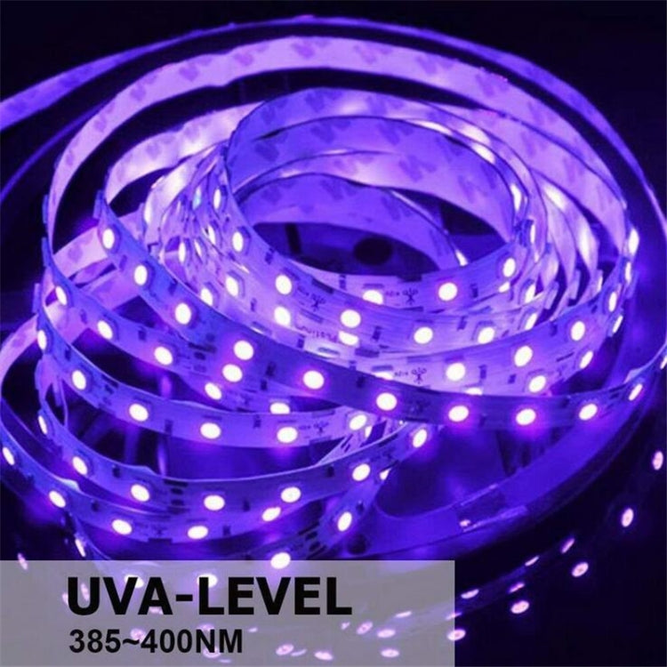 3528 SMD UV Purple Light Strip Epoxy LED Lamp Decorative Light Strip, Style:Waterproof 5m(EU Plug)