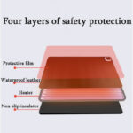 220V Electric Hot Plate Writing Desk Warm Table Mat Blanket Office Mouse Heating Warm Computer Hand Warmer Desktop Heating Plate, Color:Beautiful Homes, CN Plug