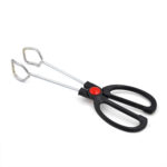 Stainless Steel Plastic Handle Barbecue Tongs Food Clip Barbecue Tools, Model number:9 Inch