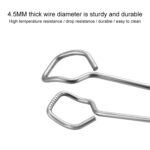 Stainless Steel Plastic Handle Barbecue Tongs Food Clip Barbecue Tools, Model number:9 Inch